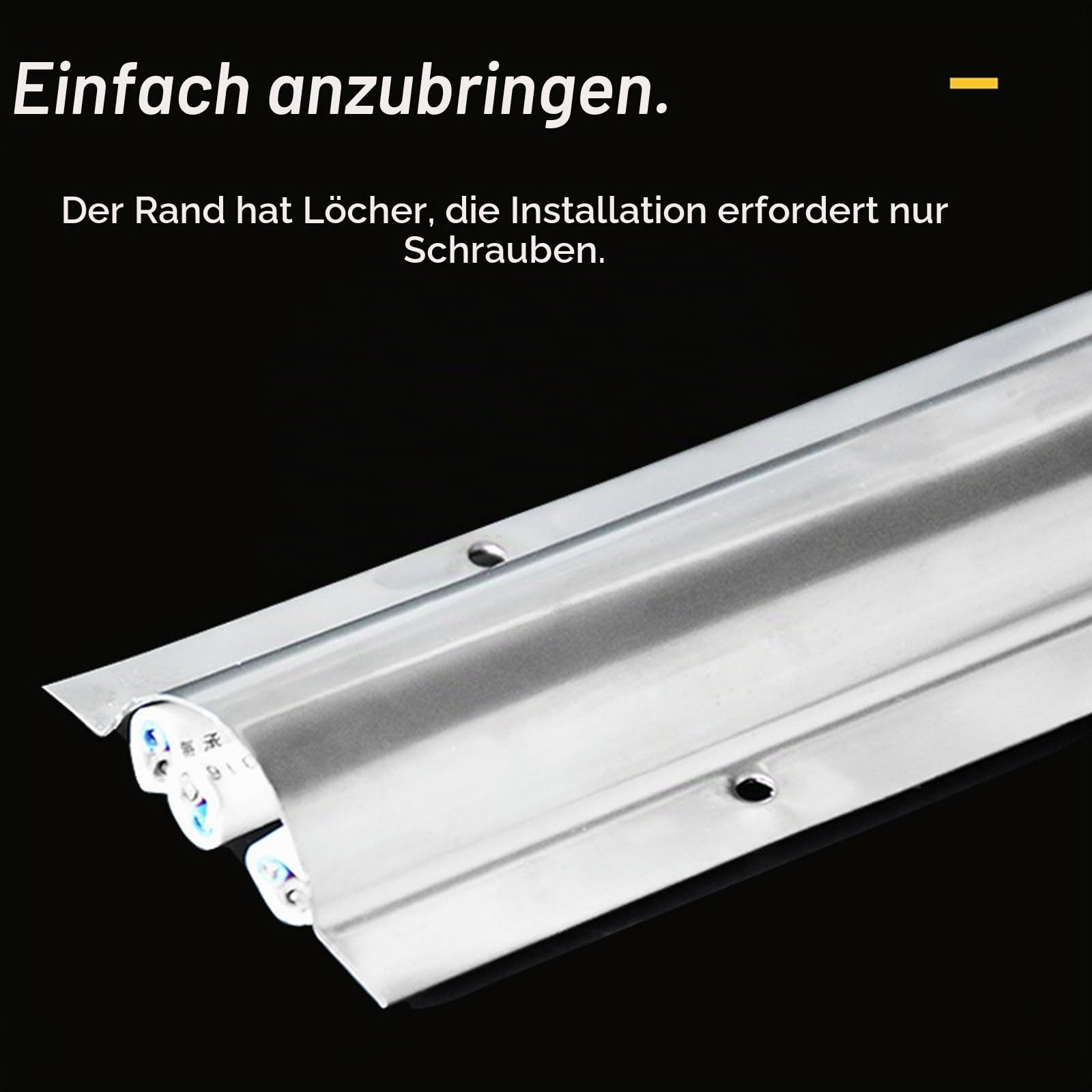 Edelstahl-Kabelkanal für Außenbereich - Überstreichbarer Kabelbogen für Fußboden (100 x 12 x 3.3cm / 39 x 4.7 x 1.3in)