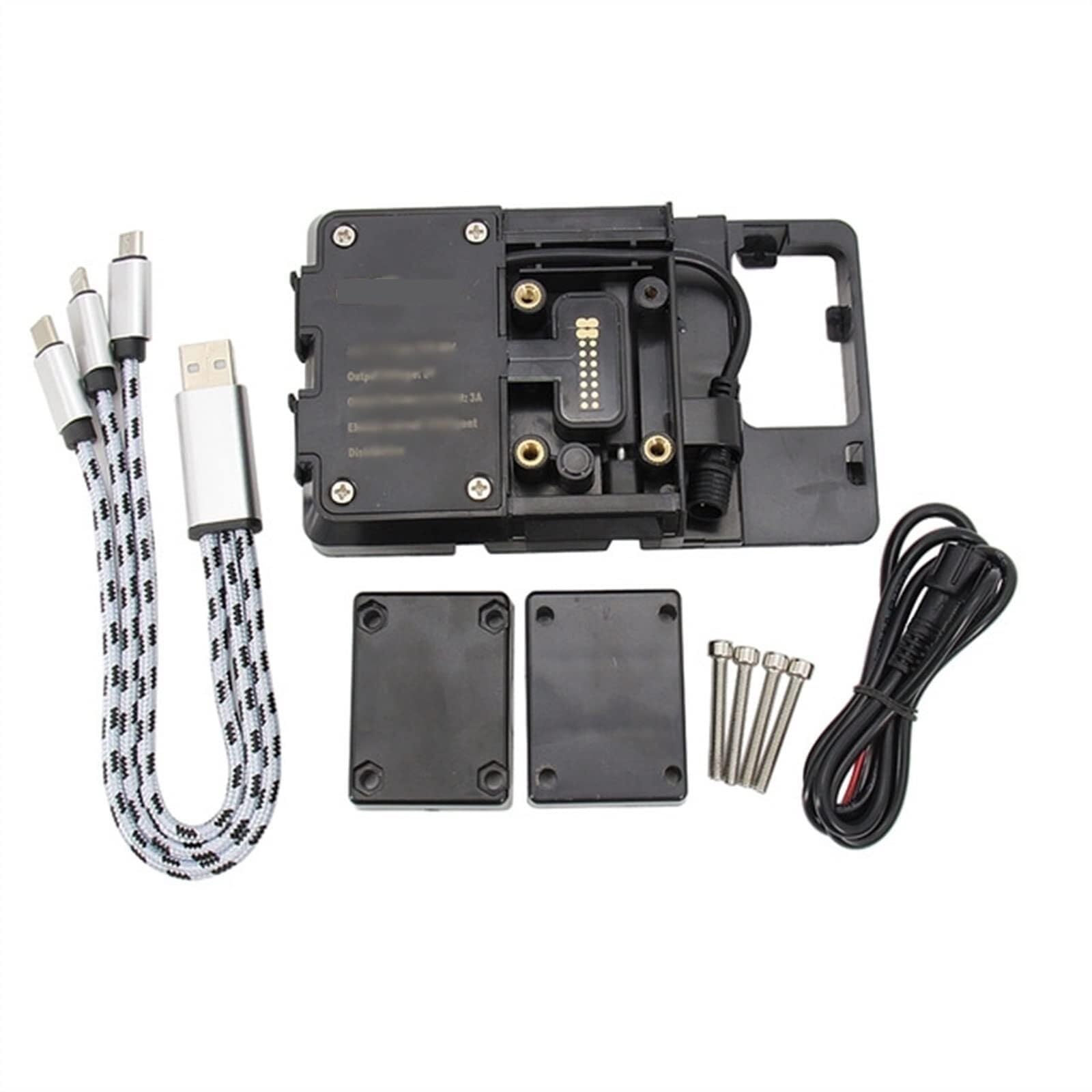 Fixation Smartphone Deux Roues Support de Navigation avec téléphone et Chargeur USB pour Moto pour Ducati pour Multistrada 1200 2013-2014
