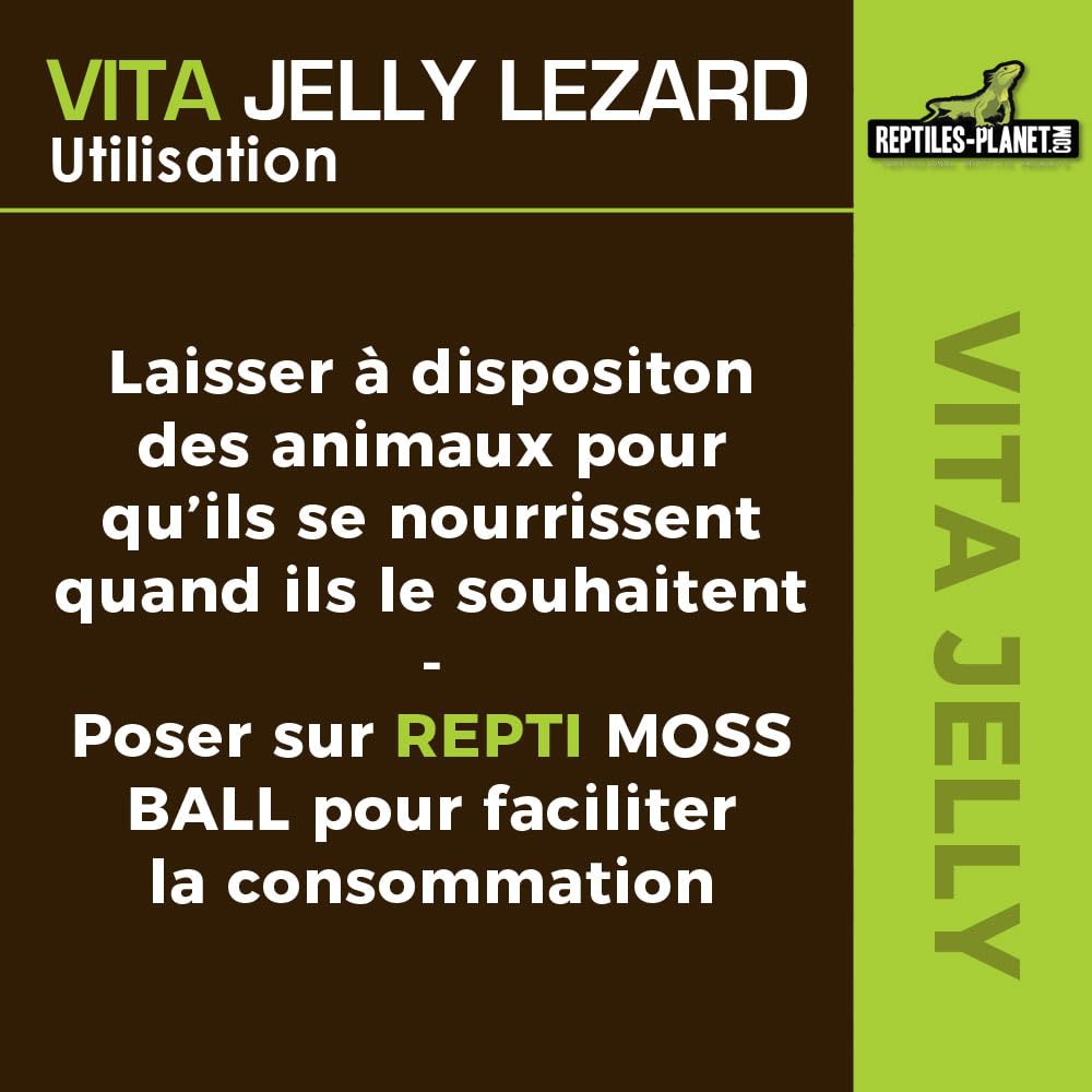 Reptiles Planet - Vita Jelly Banane pour Lézard - 10 pcs