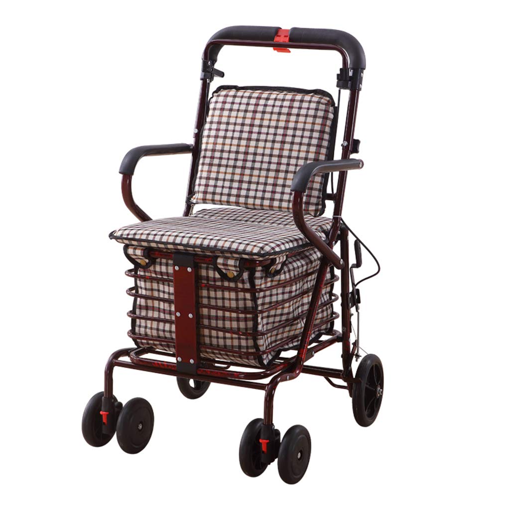 Trolley For The Elderly Instead Of Walking And Driving Can