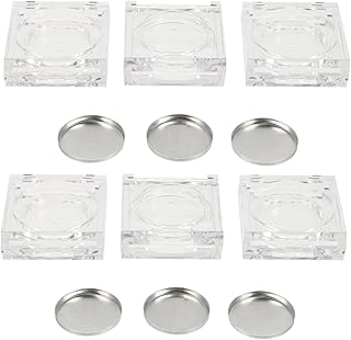 2sets redondo maquillaje contenedor de almace...