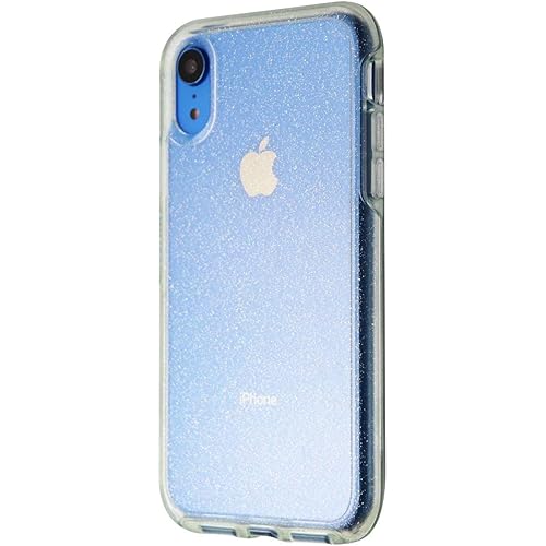 OtterBox iPhone XR Symmetry Series Case - STARDUST (SILVER FLAKE/CLEAR), ultra-sleek, wireless charging compatible, raised edges protect camera & screen