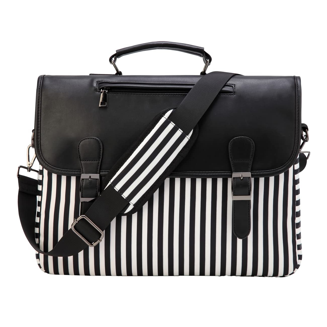 RAVUO Sacoche Femme,Résistant À L'eau Sac Ordinateur Sac Pc Portable 15.6 Pouces Grand Sac A Main Sac Bandouliere Pour Travail Business L'École Collège Noir