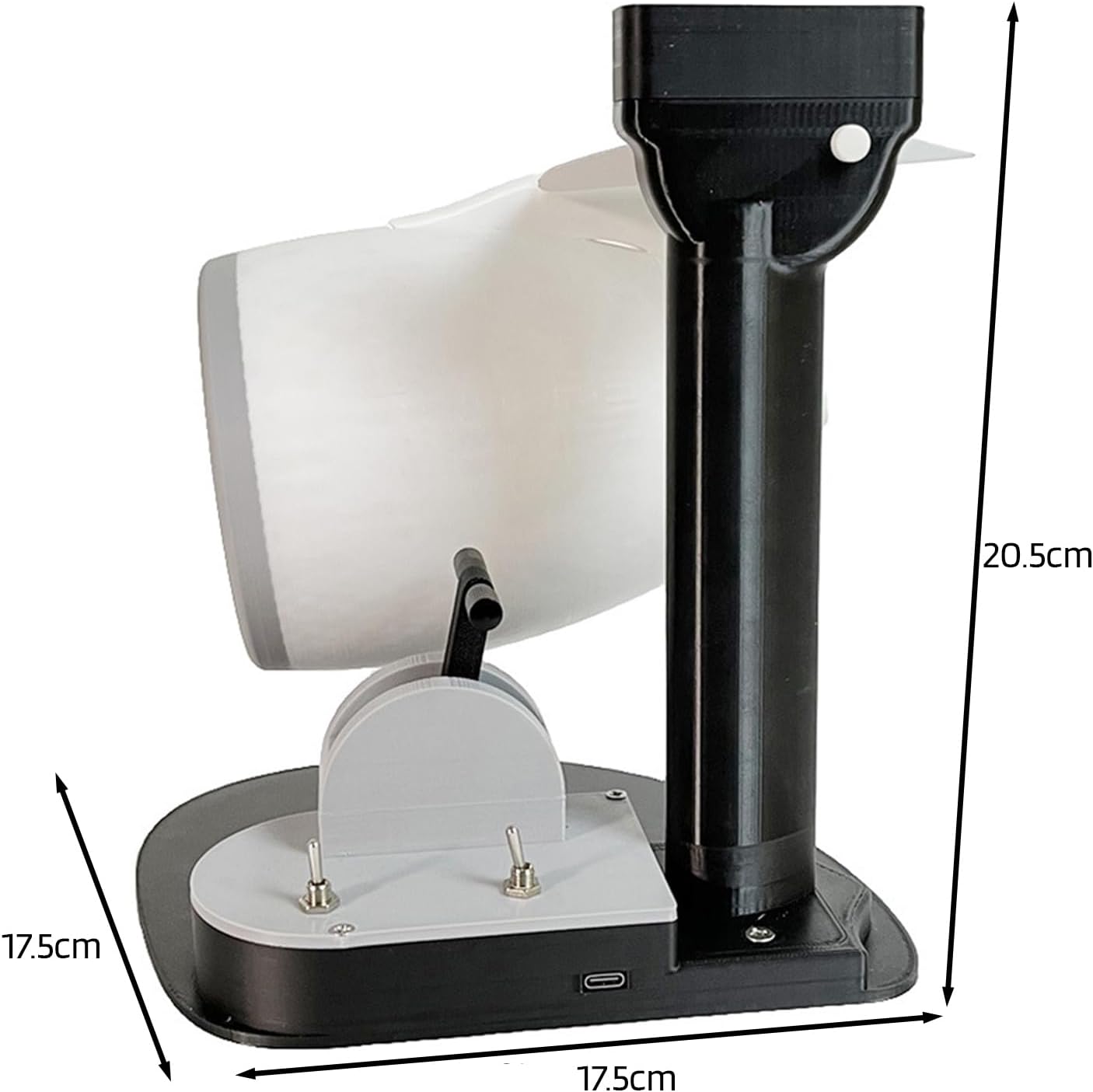 Jet Engine Fan Creative 2-In-1, Desktop Turbo fan with Humidifier and Blue Tail Lights, Adjustable Speed Rechargeable Fan, Engine Shape Office Desk Fan Blue