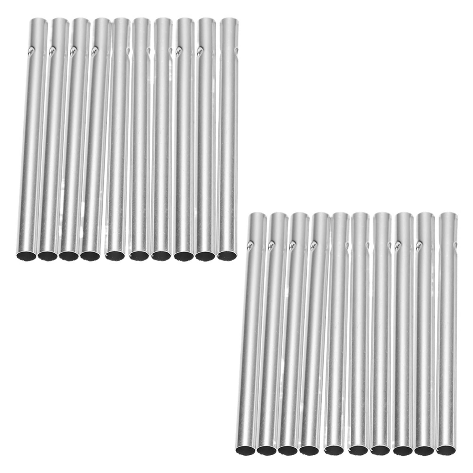 Aluminium Wind Chime Tubes 60Pcs Aluminum Wind Chime Tubes DIY Replacement Parts for Outdoor Garden Decor