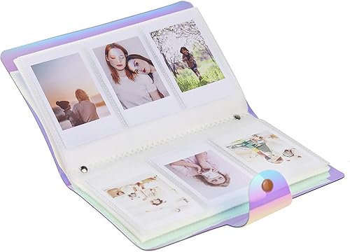 Miniatura 4 de Epicgadget - Álbum de fotos de piel sintética de 96 bolsillos para Fujifilm Instax Mini 11 9 8 90 8+ 26 7s película de cámara instantánea Polaroid