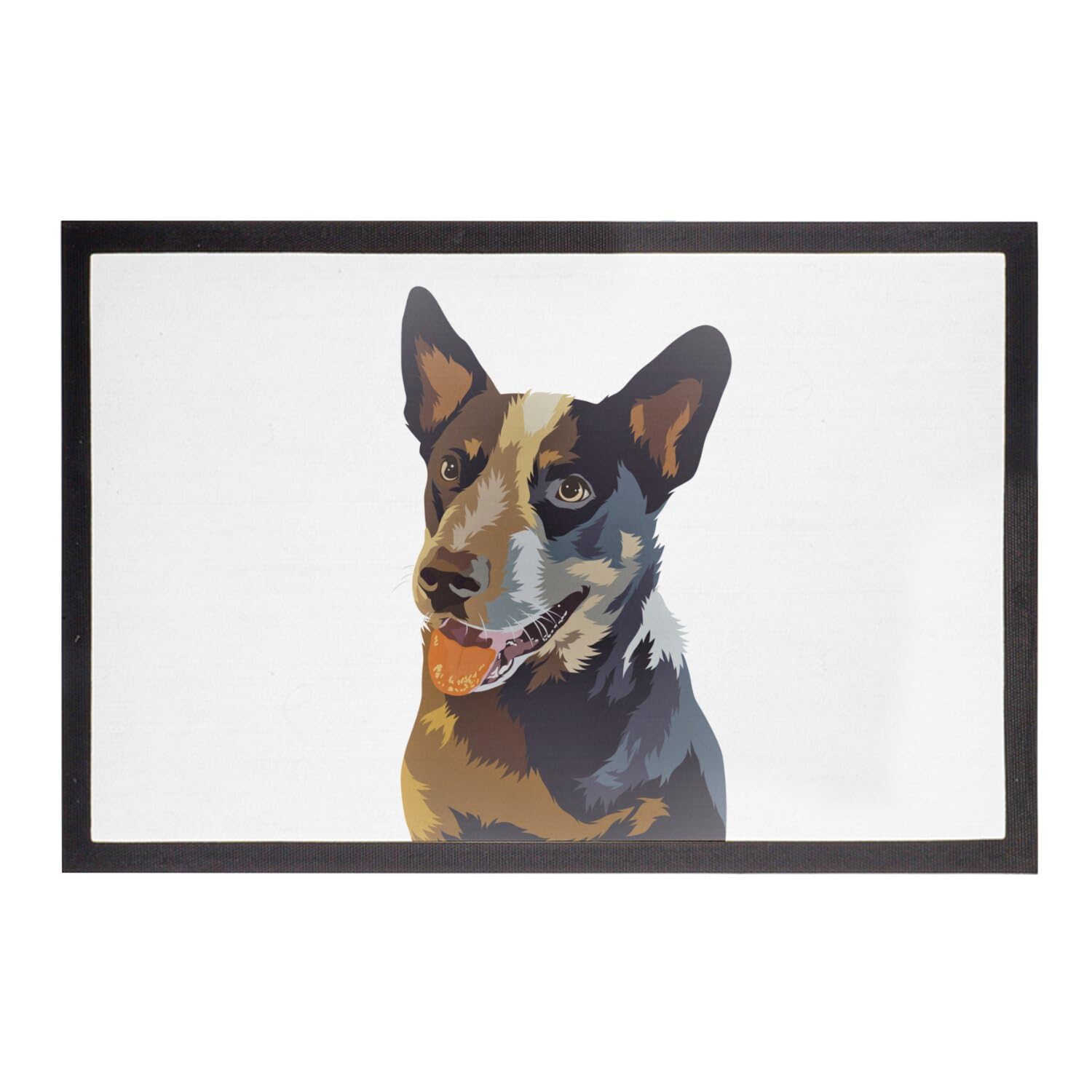 Paillasson chien Fabulous paillasson animal de compagnie peinture design 75x50cm