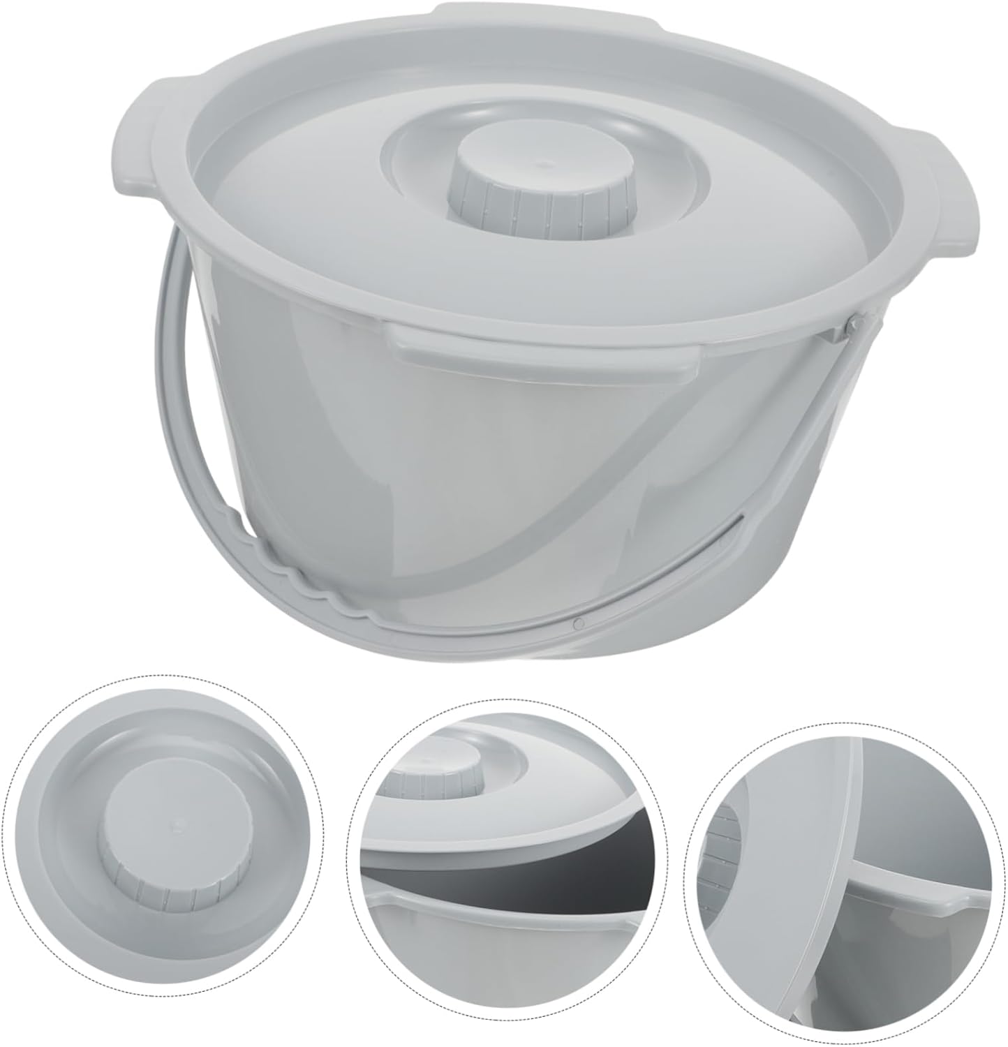 Portable Night Spittoon with Handle Thickened Adult Chamber Pot for Elderly Lightweight Urinal for Convenient Use Travel for Adults and Pregnant Women