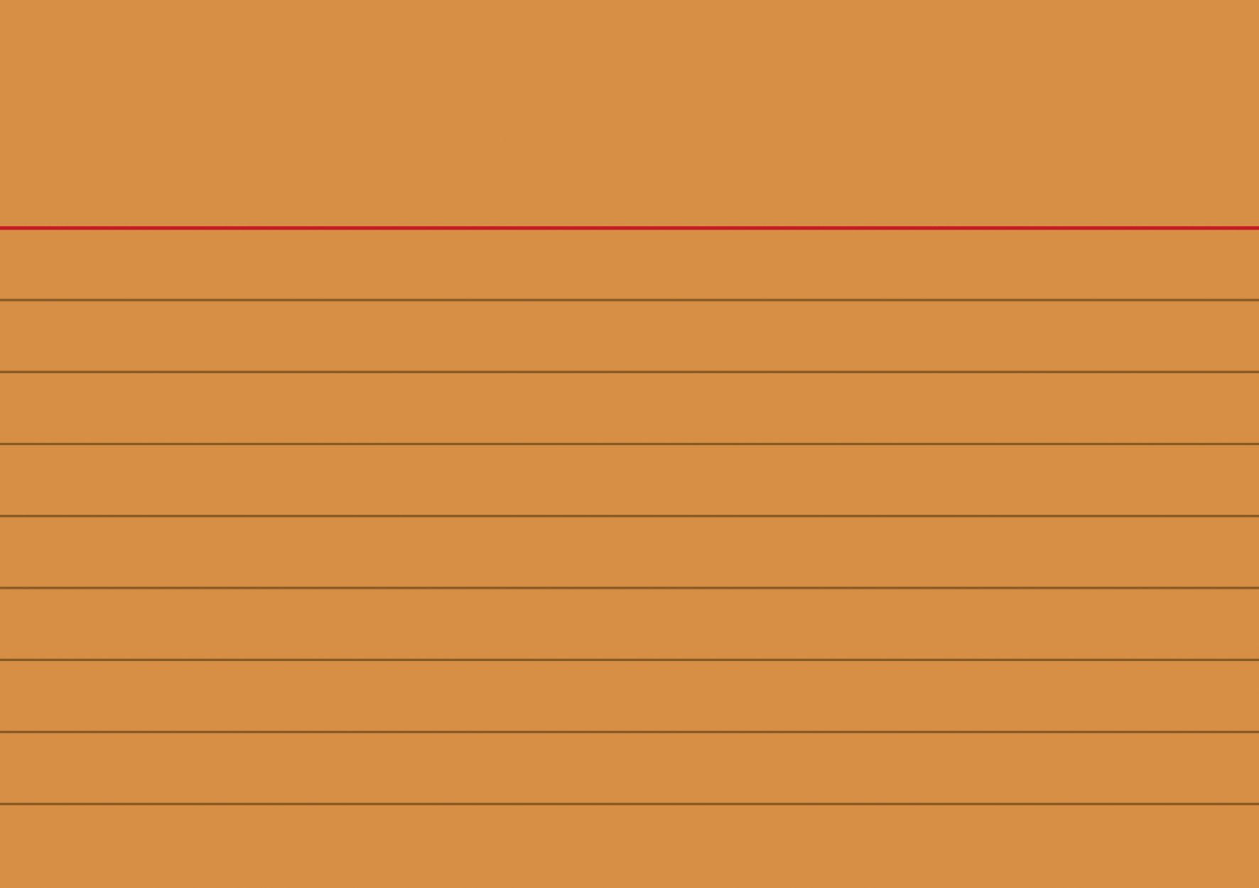 Brunnen 102270140 Karteikarte (A7 liniert, 100 Stück, eingeschweißt) orange