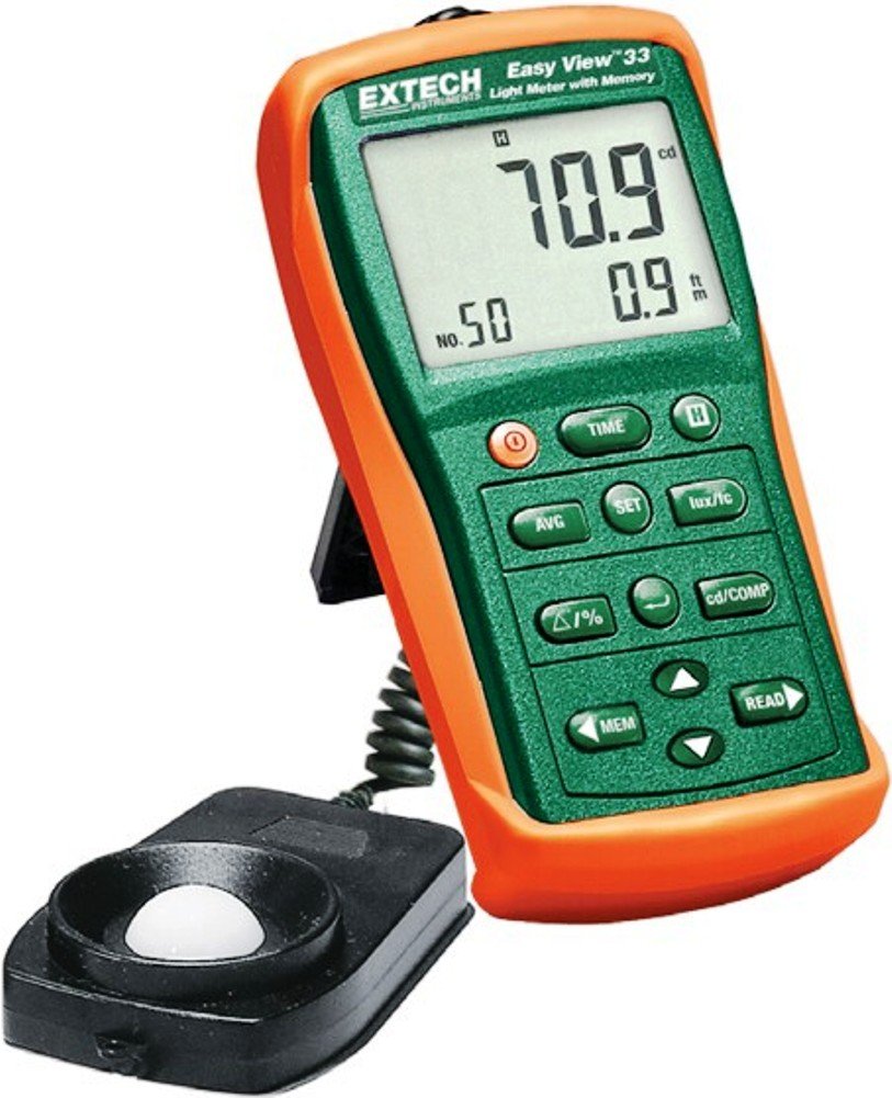 Extech Instruments EA33 EasyView Light Meter with Memory