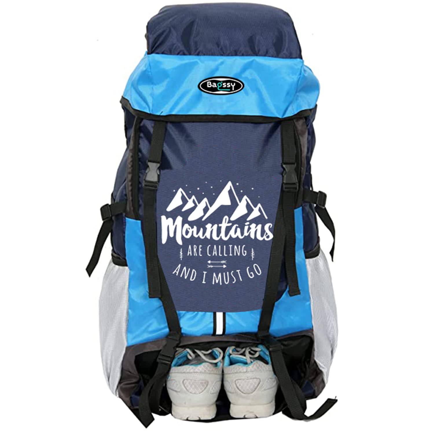 BAGSSY Xplore 55 LTR Rucksack Travel Backpack for Hiking/Camping/Luggage, Trekking Bag for men with Shoe Compartment, Rucksack bags for men Extra Durable Water-Resistant Bag with Rain Cover-image-49
