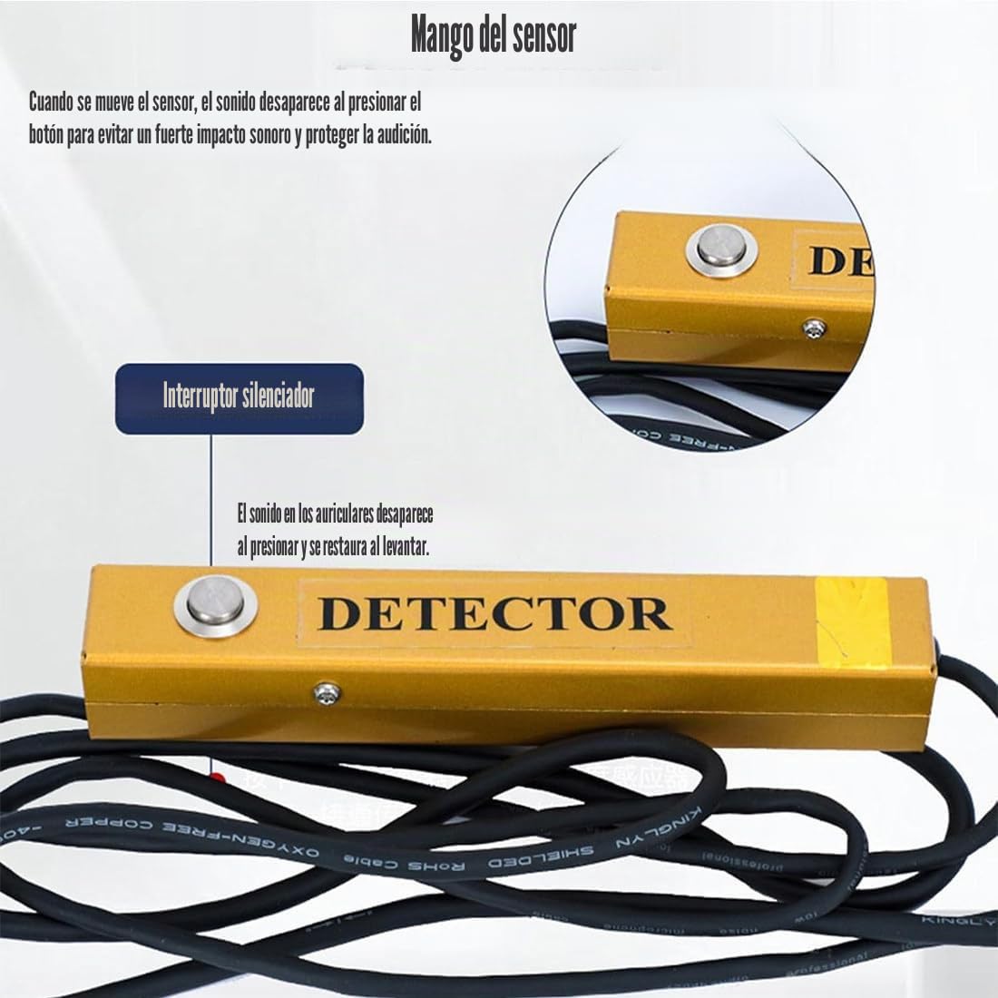 Detector de fugas de agua, sensor geófono ultrasónico de fugas de agua con auriculares ajustables para detección de fontanería, monitor de 4 engranajes para fugas de tubería de agua