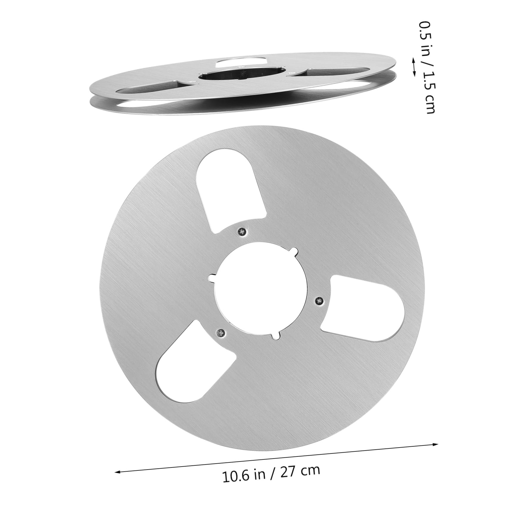 jojofuny Carrete Enrollador De Cable Accesorio Grabadora Piezas De La Máquina De Apertura De Discos Cinta Aleación De Aluminio Tornero