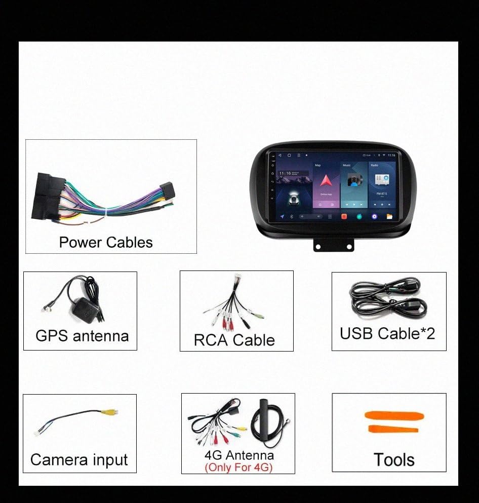 Radio Coche 2 DIN con Bluetooth para Viajar en Ford Transit con Mapas y Música Streaming 7