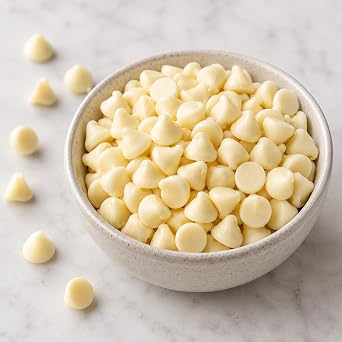 Premium White Chocolate Baking Chips Creamy Sweet Confection Chips for Cookies, Baking, Melting & Desserts (1 lb)