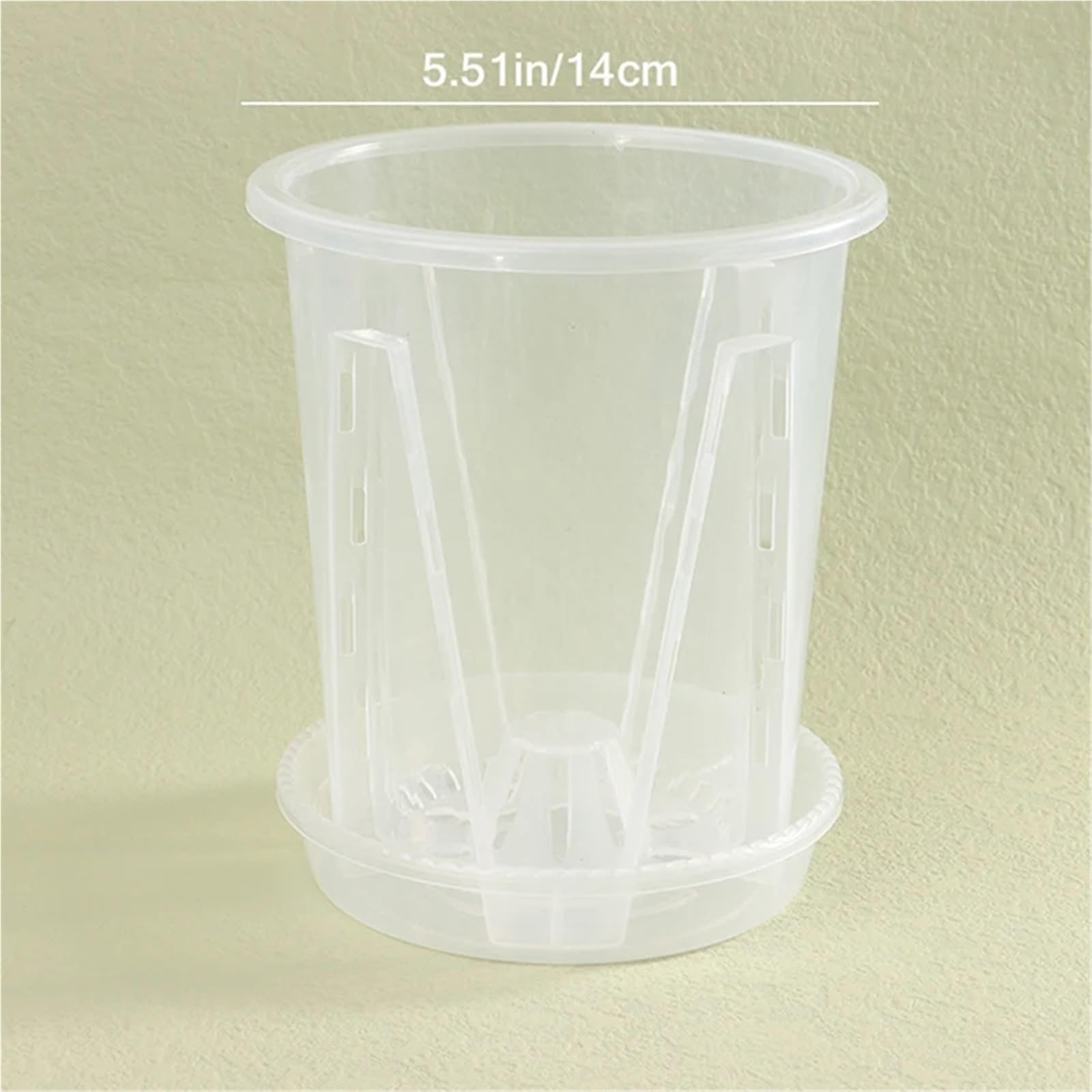 8-teiliger transparenter Blumentopf zur Wurzelkontrolle Für Garten