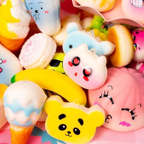 Miniatura 5 de M-Gigi Juguete para niños de simulación Kawaii de simulación de pan suave y blando para pastelpandapanmoños jumboMediumMini 20 piezas