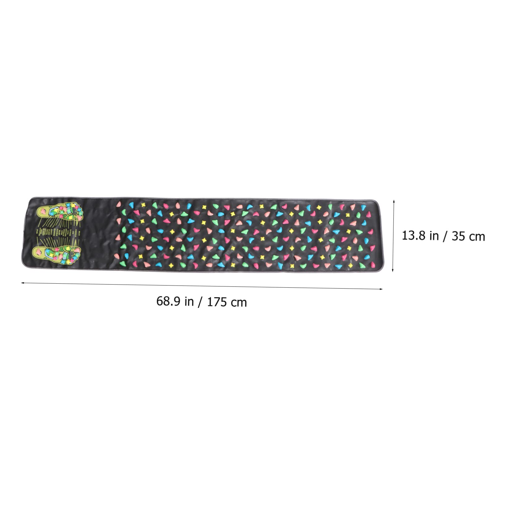 Esterilla De Masaje De Pies Walk Stone Acupresión Para Relajar 175 x 35 Cm