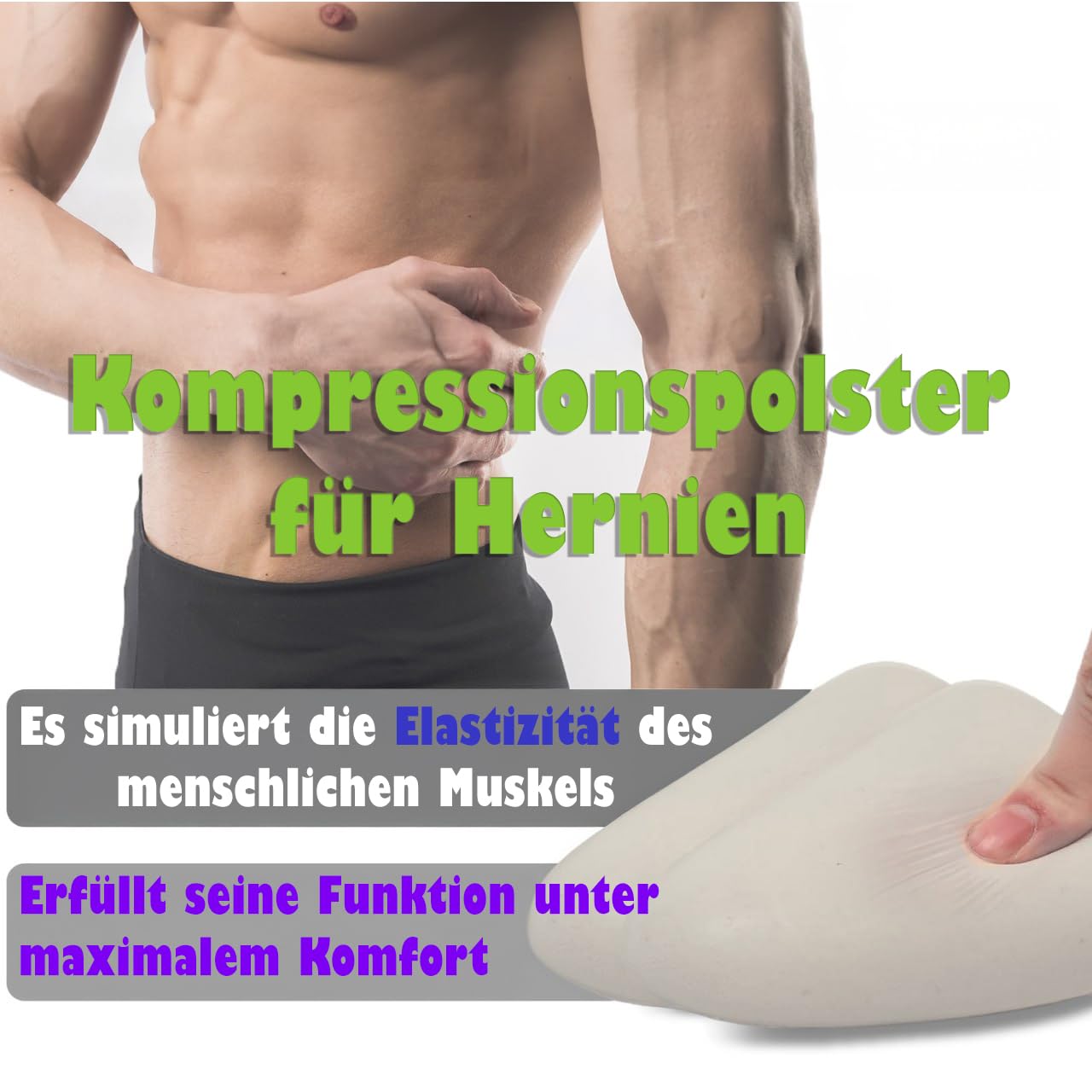 BODYPERFECT Hernie-Unterwäsche für Männer, Hernie-Slips für Hernie-Stützgürtel für Männer, weiche und bequeme, atmungsaktive Unterwäsche Made in Italy