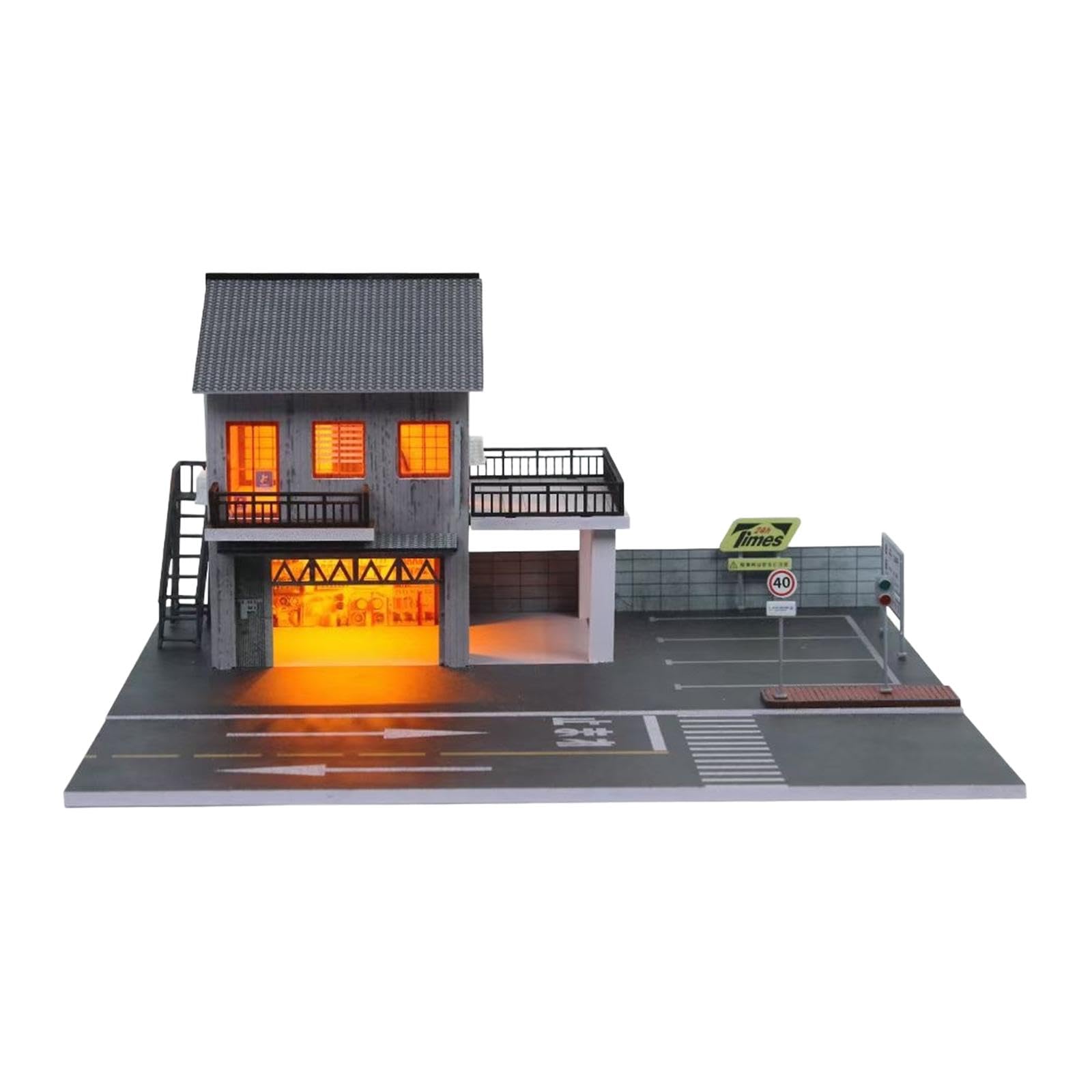 kowaku Garaje para Coches de Metal Fundido a Escala 1/64