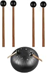 4 Pcs Tongue Drum Mallets,Xylophone Mallets ,Glockenspiel Mallet ,Rubber Percussion Mallets , Sticks en caoutchouc pour enfants ,Wooden Percusion Mallet,Bâtons de percussion ,Accessoires à l'instrument de percussion