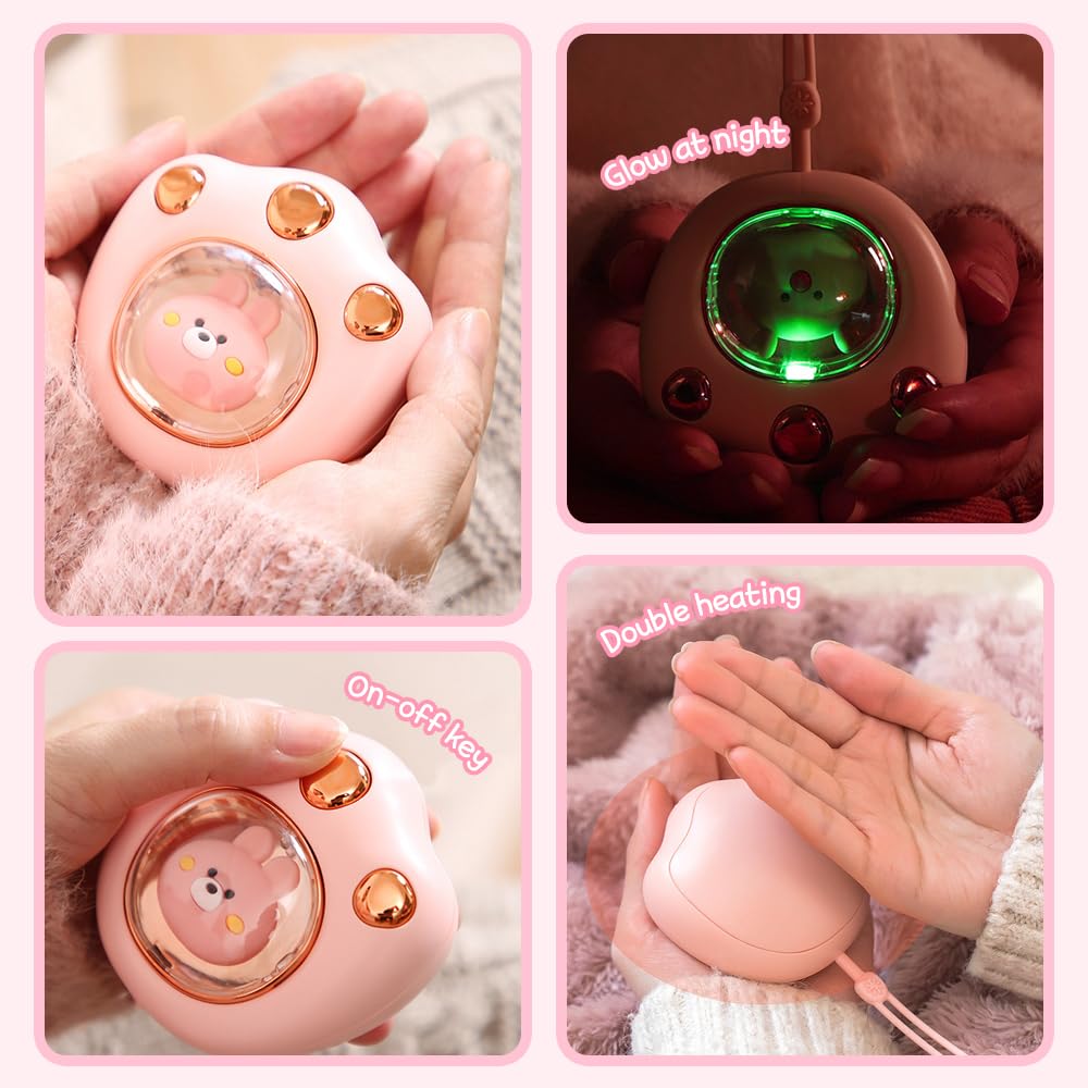 Scaldamani Elettrico Ricaricabile - 3 Livelli Di Temperatura, Powerbank 5000mAh E Torcia | USB-C Per Esterni - Foto 6