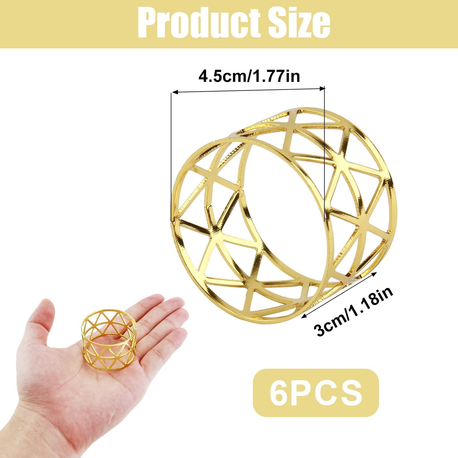 Serviettenringe Set 50 Stück Gold - Blatt Design Für Hochzeit & Party | Tischdeko