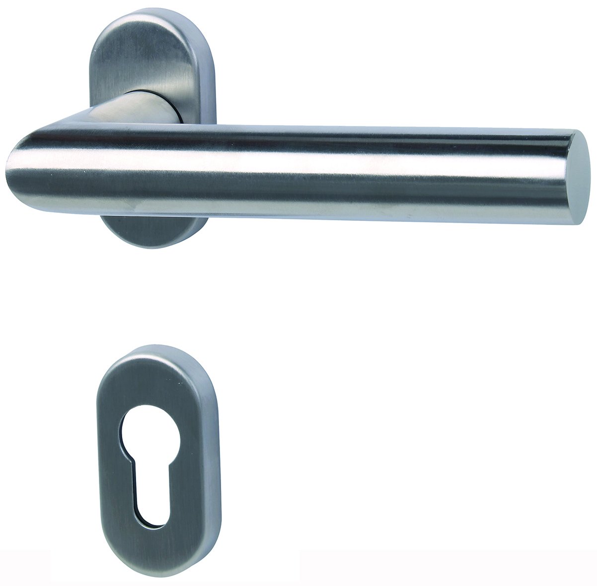 alpertec Acero Inoxidable Metz R es mitad de (PZ Izquierda zeigend fijo/giratorio gelagert para estrecho marco de manillas OBF-Onlime-Discount, 88021470 K1
