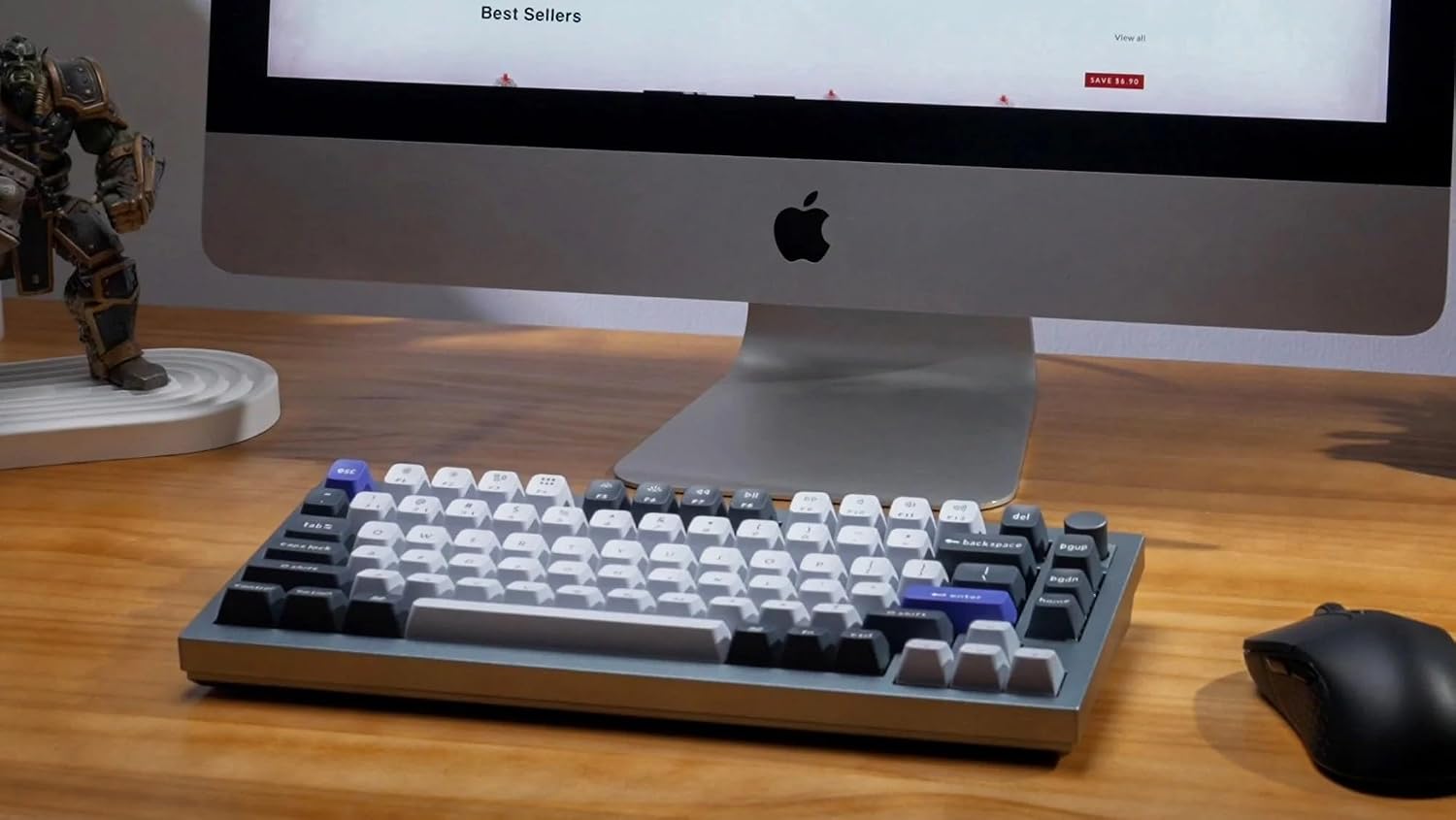 Q1 Pro QMK/VIAカスタムワイヤレス・カスタムメカニカルキーボード ノブバージョン/シルバ 【Yindiao】