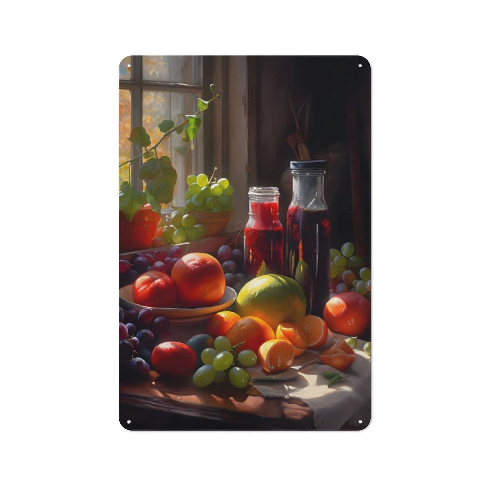 Junmoney Vintage Kitchen Vintage Tin Sign 30X20cm With For Guest Room Or Hallway, Suited To Wall Displays In Guest Rooms And Hallways