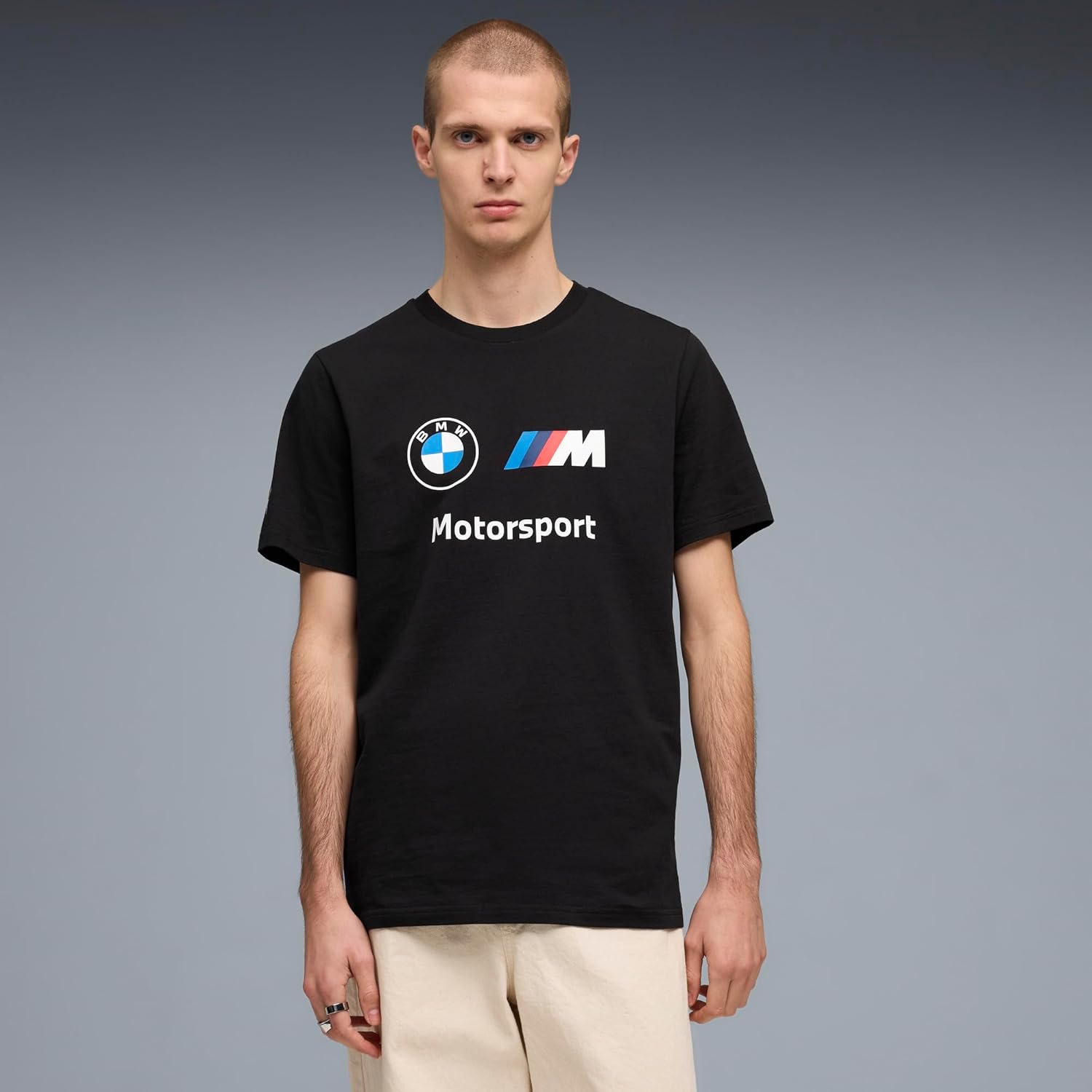 PUMA Men's BMW M Motorsport Essentials Logo T-Shirt, Black SS26, Medium BMW MMS Ess Logo Tee - Image 3
