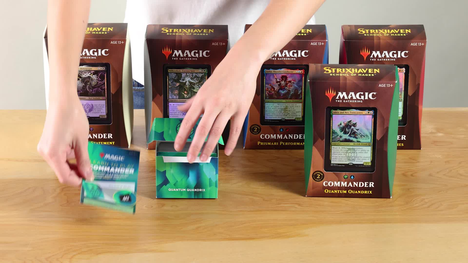 mtg commander decks 2021 Amazon.com: Magic: The Gathering Strixhaven Commander Deck Bundle –  Includes 1 Silverquill Statement + 1 Prismari Performance + 1 Witherbloom  Witchcraft + 1 Lorehold Legacies + 1 Quantum Quandrix : Toys & Games