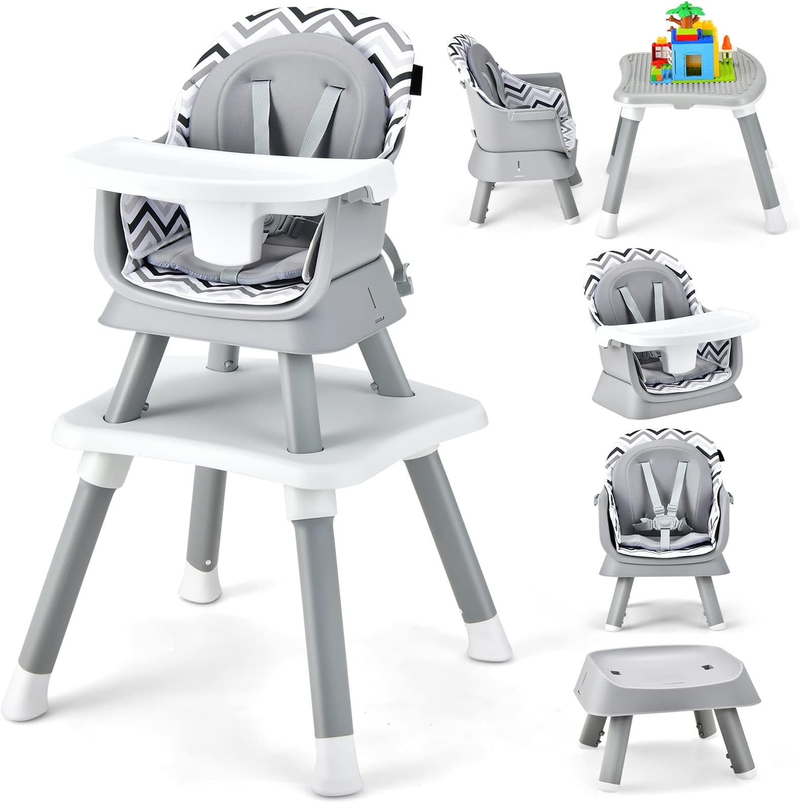 6 and 1 Baby High Chair, Baby High Chair, Convertible High