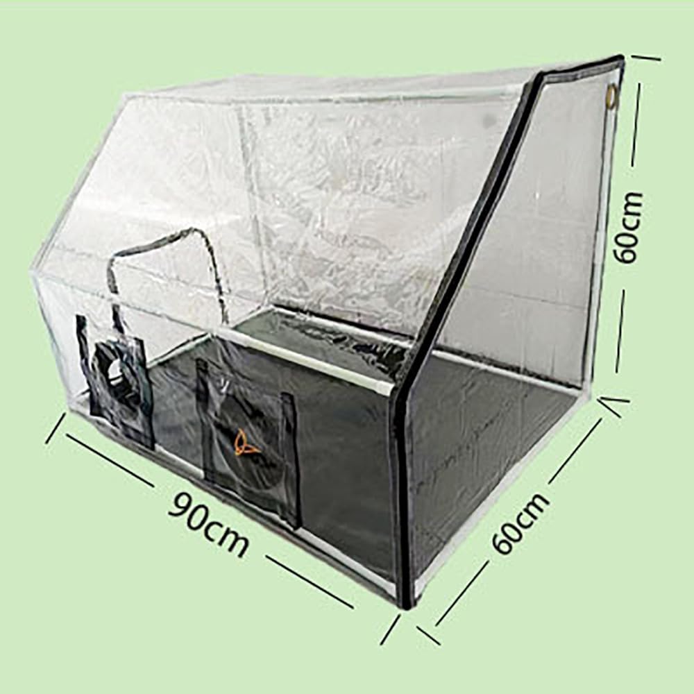Kit de monotubo de Setas con Caja de Cultivo portátil, Tienda de campaña con Bolsa para Plantar Setas, con 2 pulverizadores y termómetro, Estaciones de propagación con Campana extractora de micología