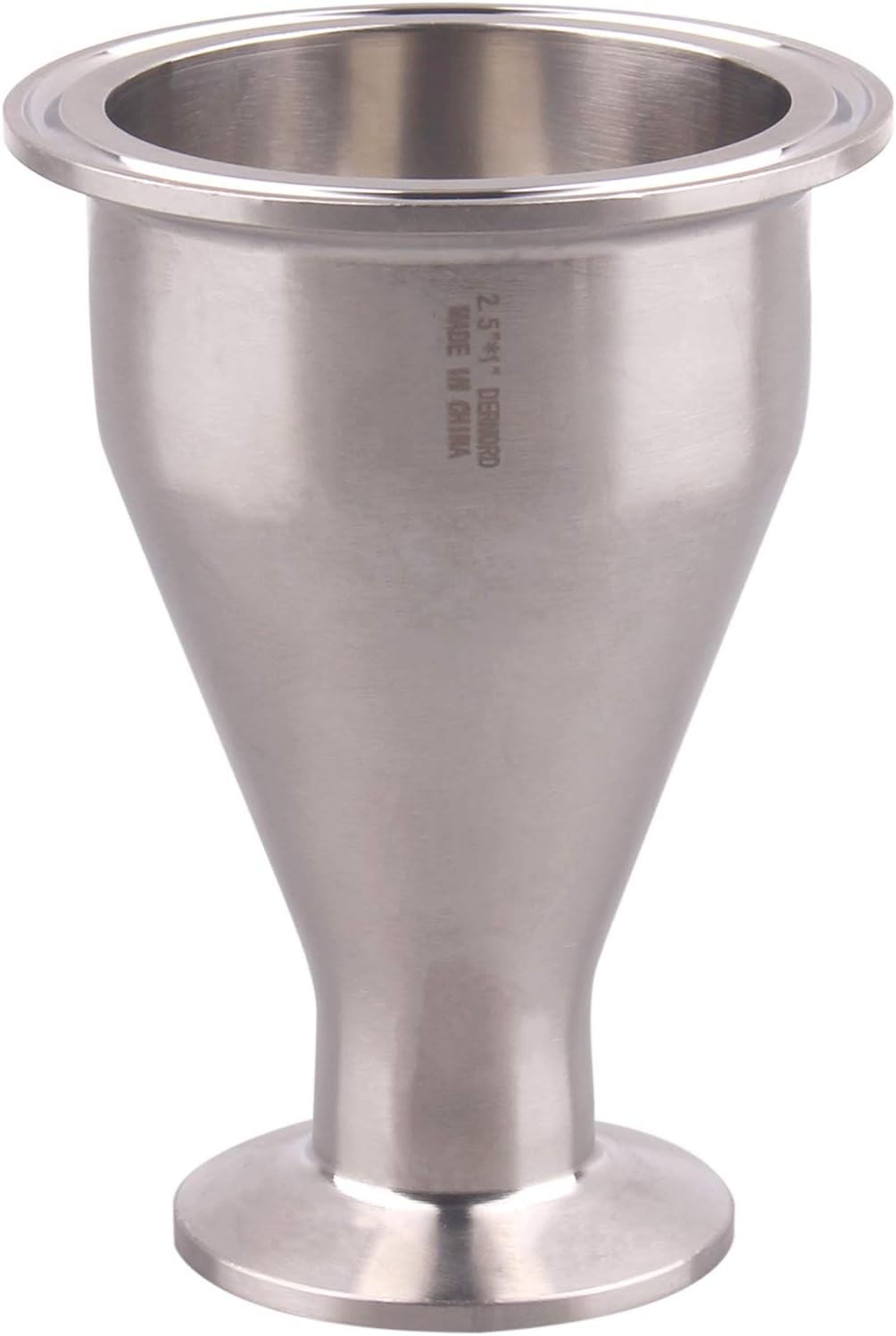 DERNORD Sanitary Fitting Reducer Fitting SUS304 Tri Clamp Ferrule Style 4" Tube OD to 2" Tube OD