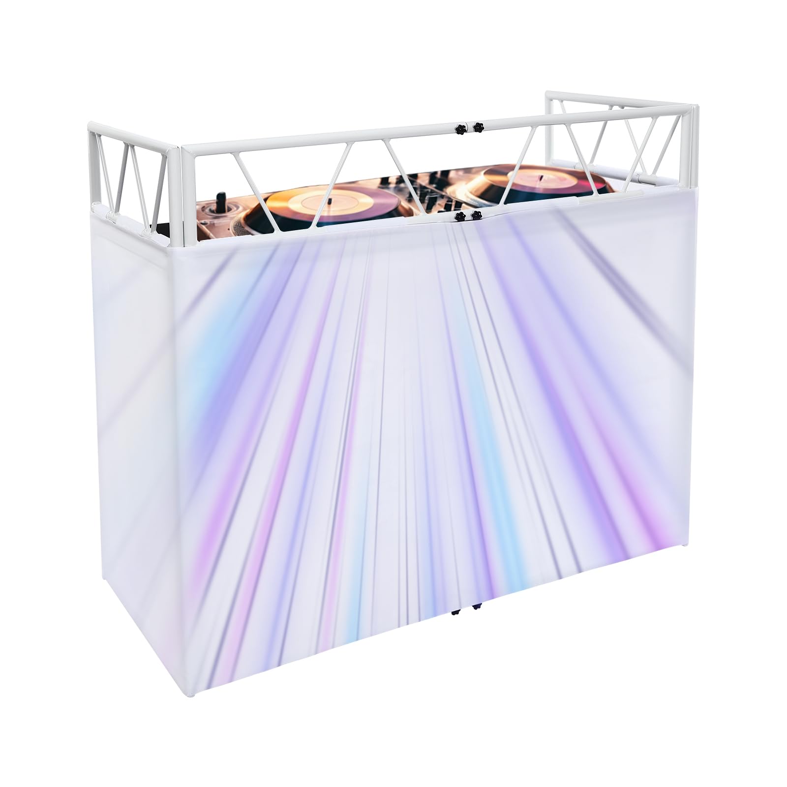 Frezon ポータブルDJ テーブル Amazon.com: Free Standing DJ Table with 44.09lbs Load-bearing