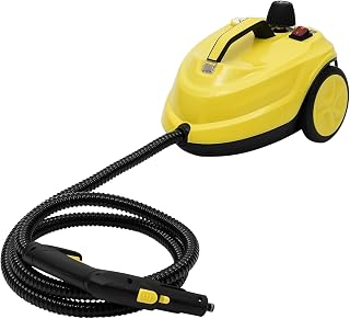BAOCHADA Limpiador de vapor manual, 2000 W, 5,0 bar, limpiador a vapor portátil con 15 accesorios y depósito de 1800 ml, limpiador de vapor de alta presión para sofás, cocinas, ventanas, baños y coche