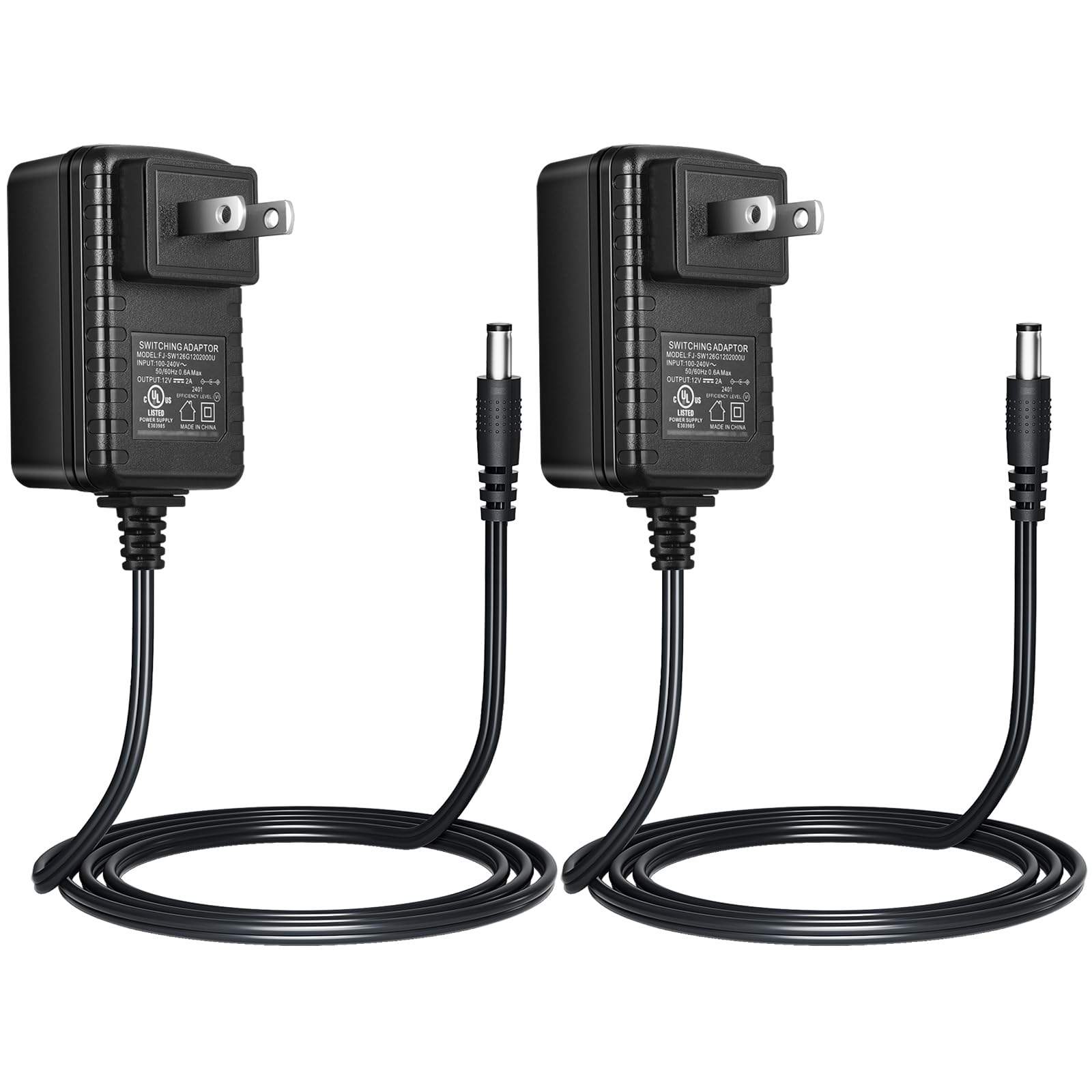Amazon.com: Security-01 2-Pack AC 100-240V to DC 12V 2A Power