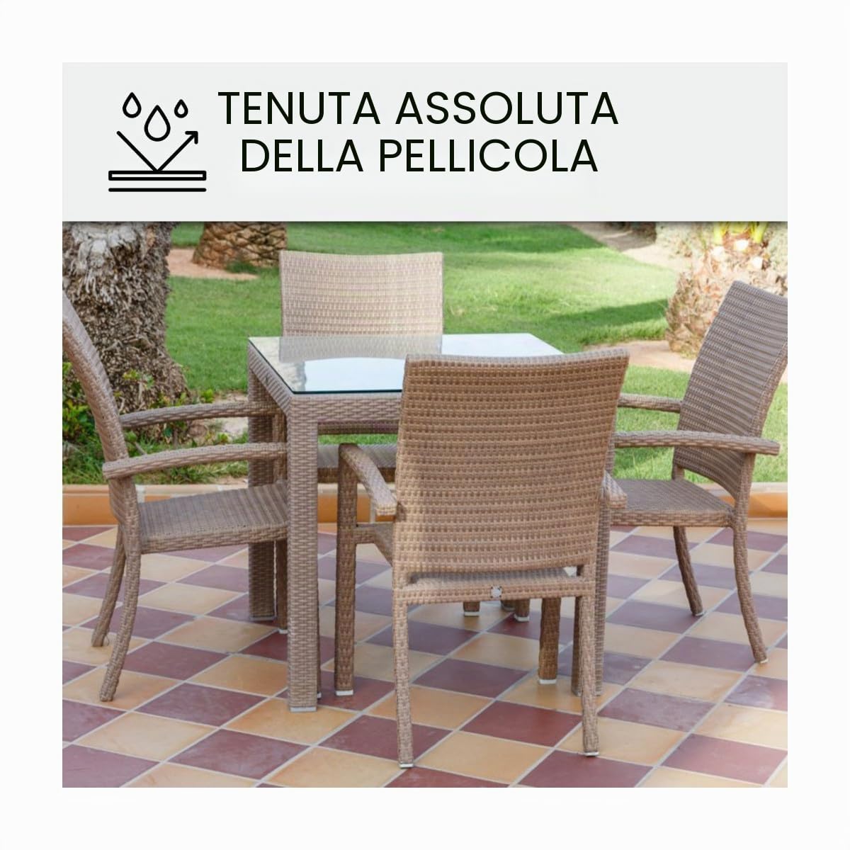 Impermeabilizzazione sotto Piastrelle, Terrazza, Balcone 2,5 L Grigio | Impermeabilizzazione Flessibile Sotto Piastrelle, Terrazze e Balconi in Pendenza, Aderisce su Cemento - Arcane Industries