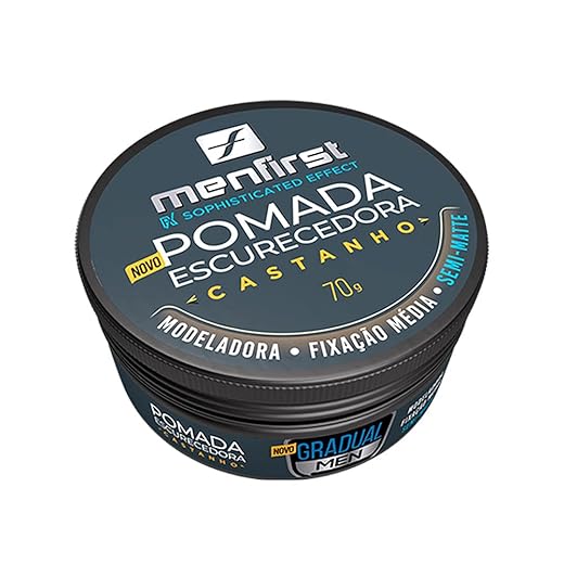 Pomada Escurecedora de Cabelos e Barba | CASTANHO | Menfirst