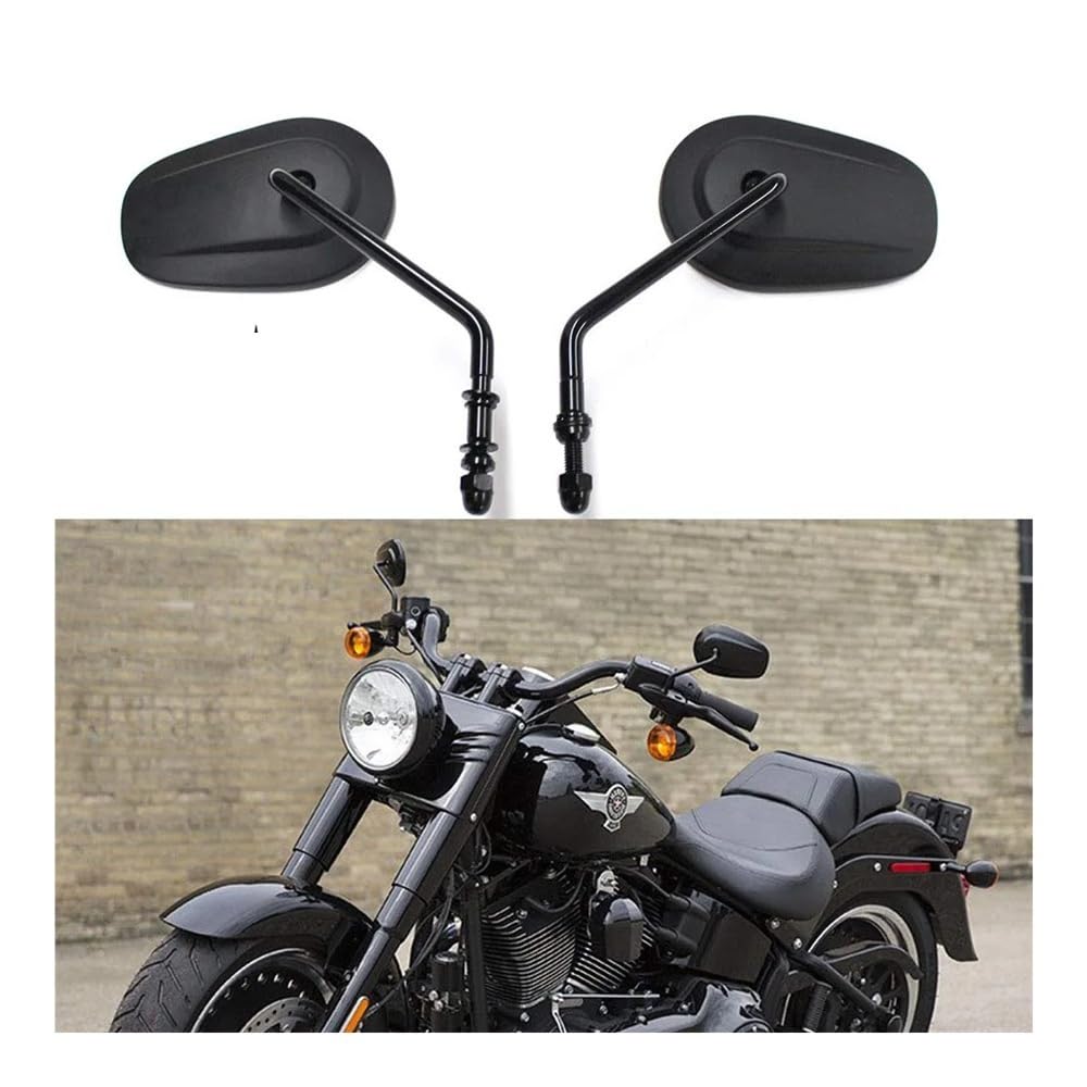 motos Miroir vélo Rétroviseurs Latéraux De Moto 8 Mm Pour Softail, Pour Dyna, Pour SPORTSTER XL 883, 1200, CVO, FXDB, FXDF(1Pair Sliver)