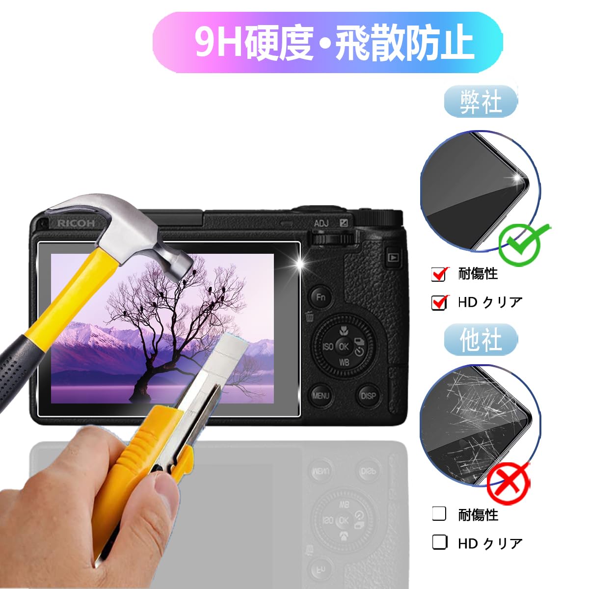 RICOH - RICOH GR3 &amp; プロ用microSD &amp; ガラスフィルム×2 RICOH GR3 & プロ用microSD & ガラスフィルム×2