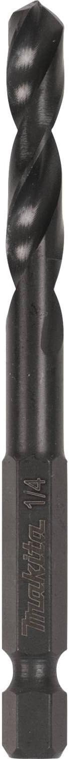 Makita A-97813 Black Oxide Drill Bit, 1/4" Hex Shank