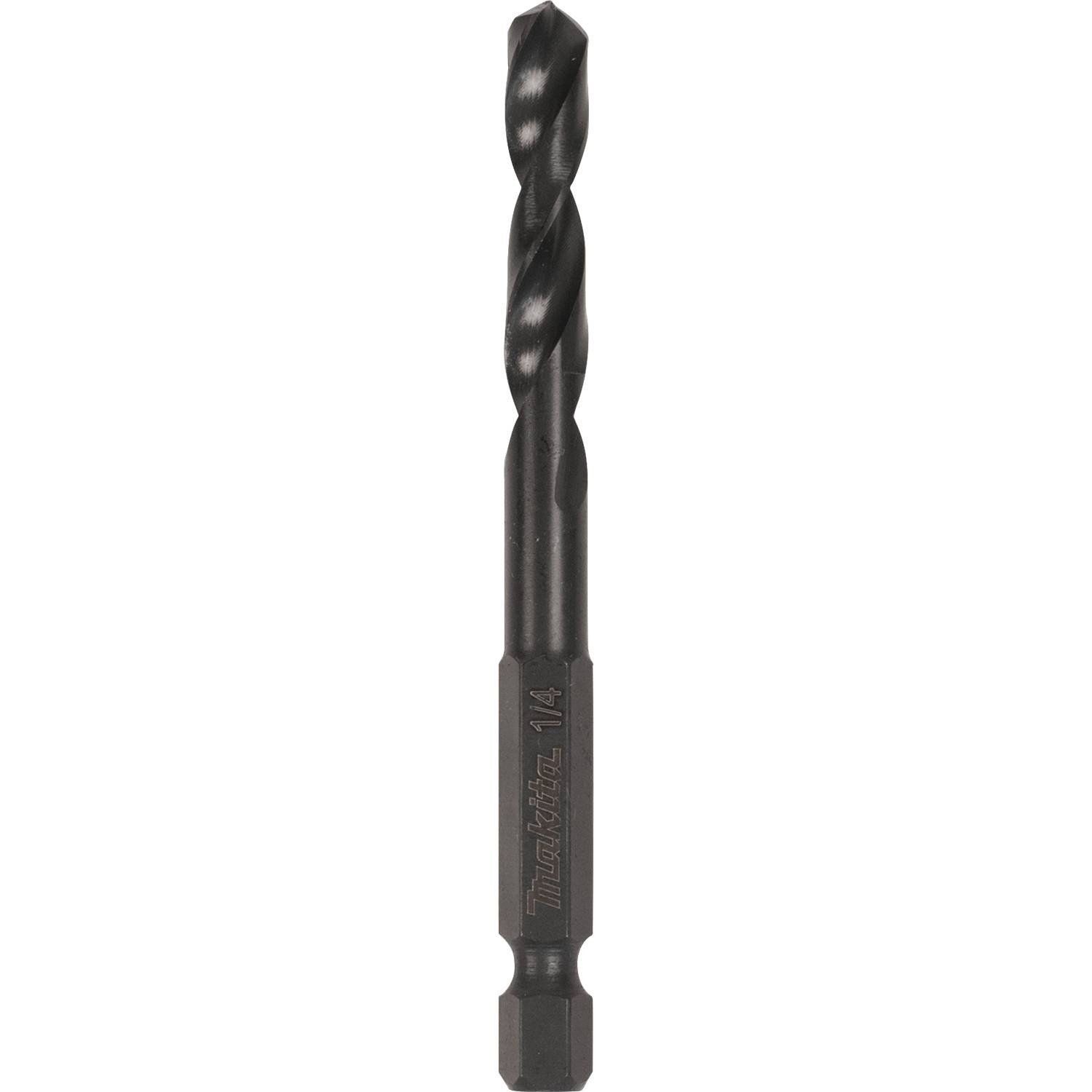 Makita A-97813 Black Oxide Drill Bit, 1/4" Hex Shank