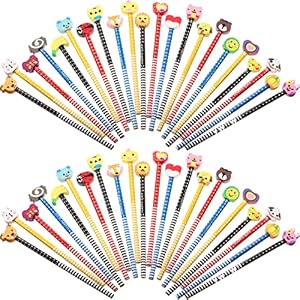 100 Pieces Animal Pencils Cartoon P...