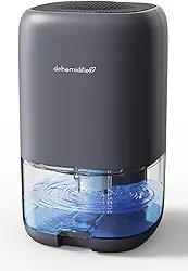 TABYIK Desumidificador pequeno para quarto, banheiro, desumidificadores portáteis para casa, quarto, trailer, armário, removedor de umidade compacto silencioso para espaços pequenos, com desligamento