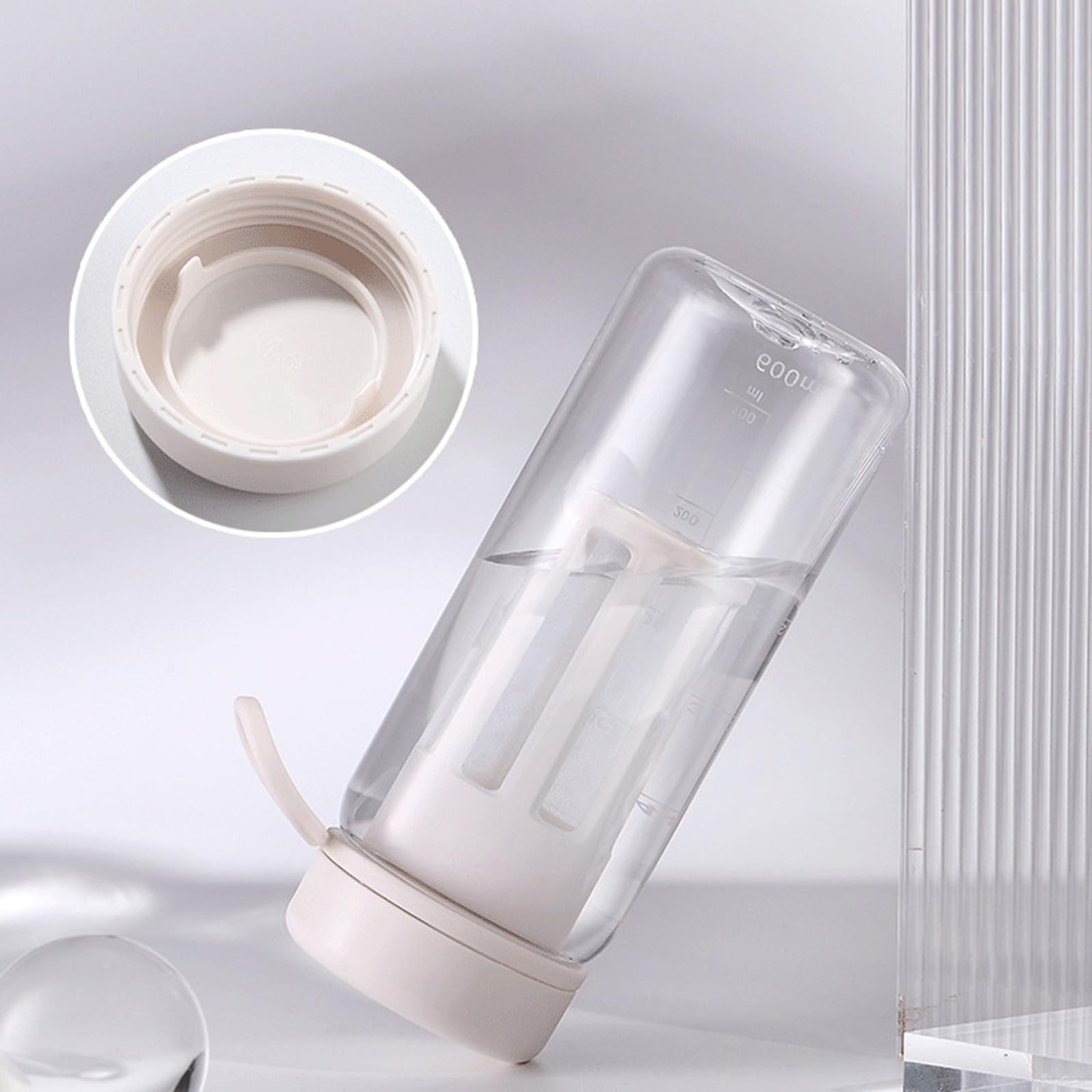 Pichet d'infusion à froid 600ml bouteille avec couvercle hermétique pour thé glacé café blanc