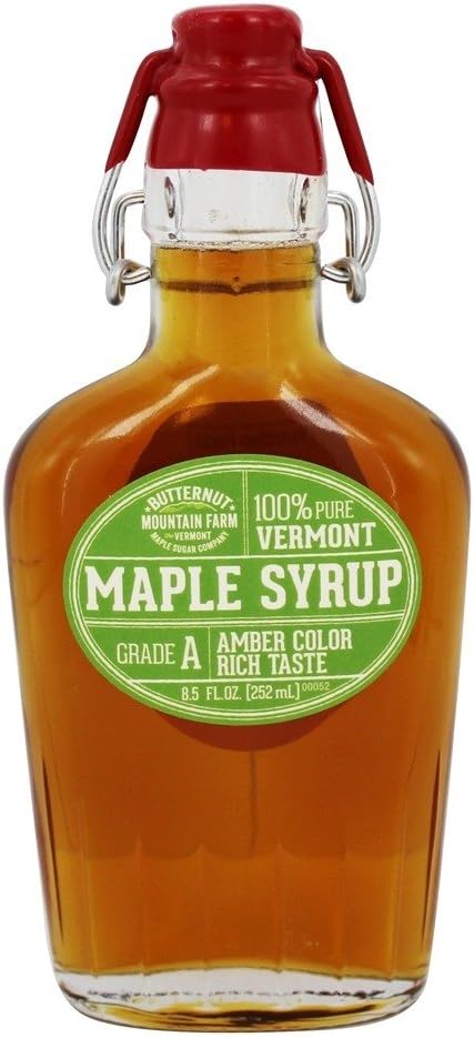 Vermont Grade a Medium Amber Maple Syrup in a Clasp Top Jar - 8.5oz