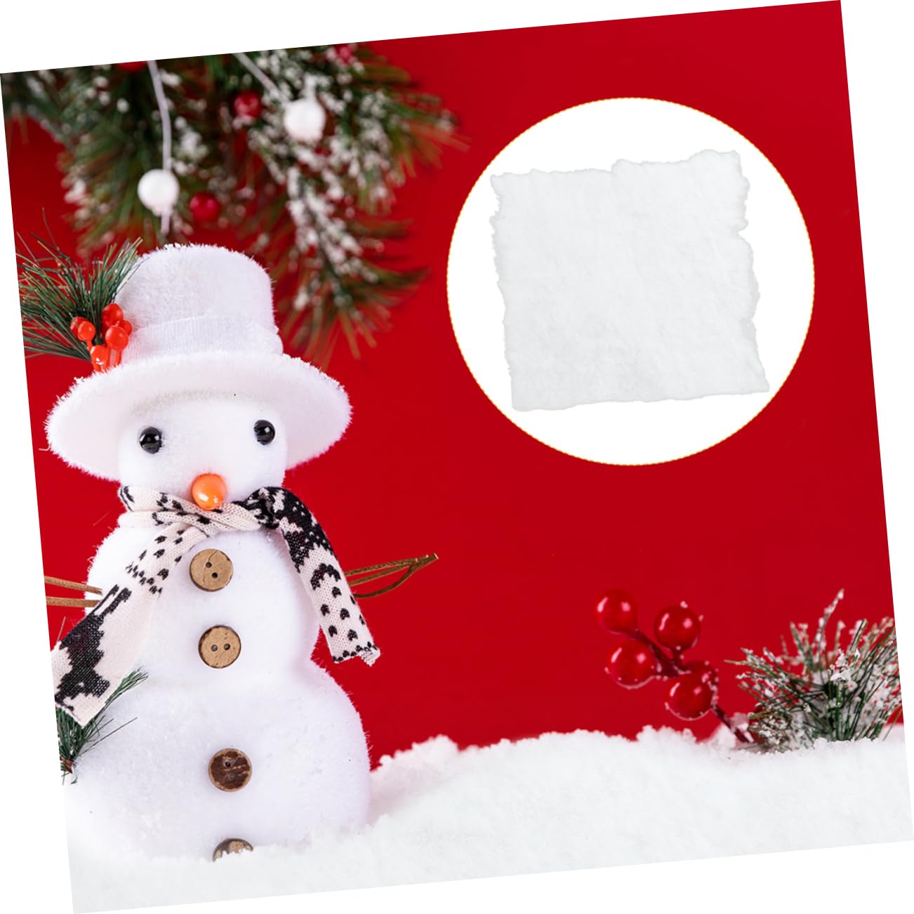 Amosfun 3 Sätze Handgefertigte Accessoires Schneemann Schwarze Zylinder Schneemann-schaltflächen DIY Zubehör Handgefertigte -zubehör Plastik 302 Stück * 3
