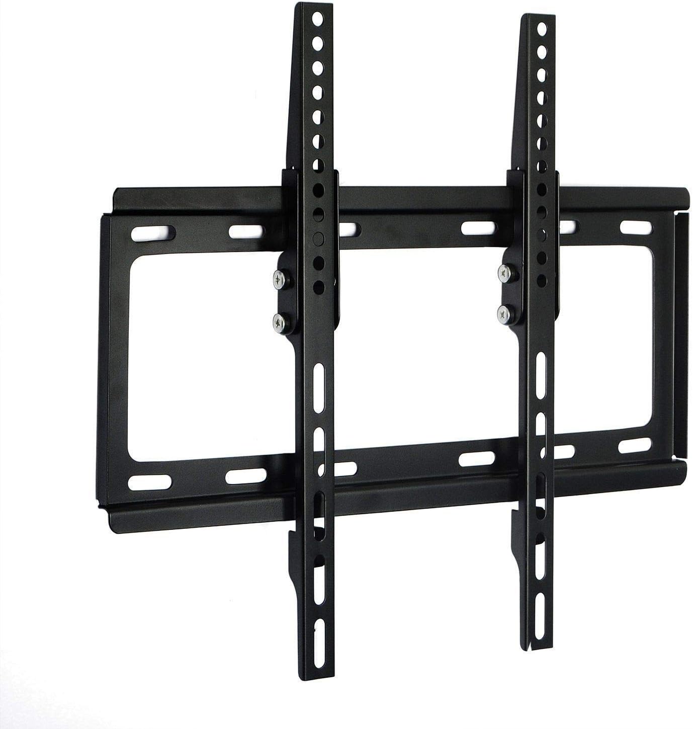 Safekom Slim TV Wall Bracket Mount Flat Tilt Monitor Stand For 26" - 55" Samsung LG Sony 3D LCD LED Plasma 26 30 32 35 37 40 42 45 50 52 55 Inches | Fixed Wall Mount Strong and Durabl